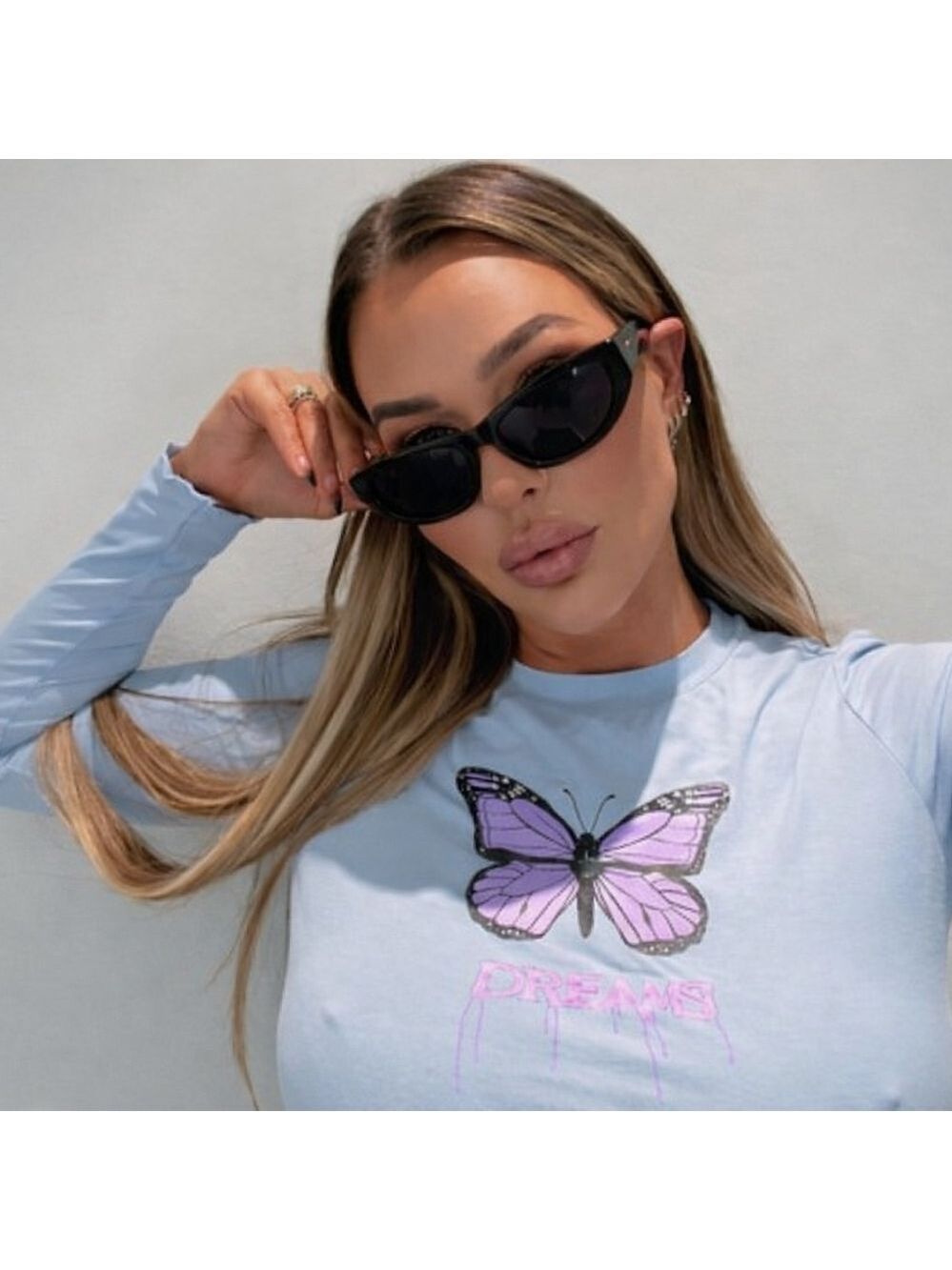 NEW Sleek Wrap Around UV400 Sunglasses Edgy Designer Inspired Y2K Shades